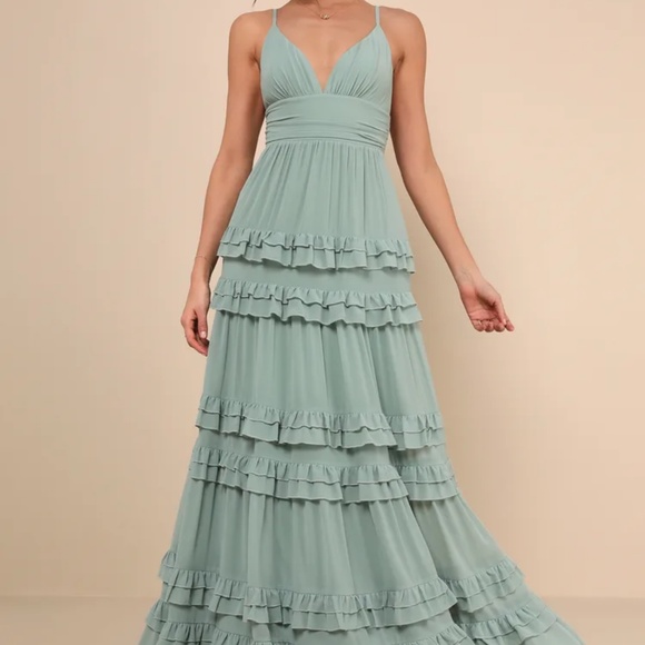 Lulus Dresses & Skirts - Sage Green Maxi Dress